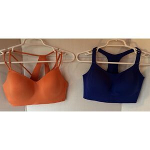 All in Motion Orange and Blue Bras